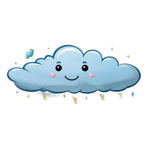 Chubby Cloud Cartoon PNG 06122024