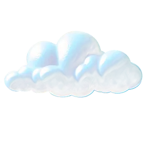 Chubby Cloud Cartoon PNG Qqs