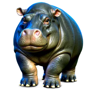 Chubby Hippo PNG Tif56 PNG