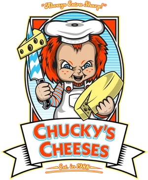 Chucky Cheeses Parody Artwork PNG