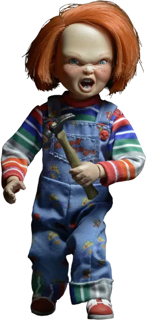 Chucky Doll With Hammer PNG image