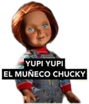 Chucky Doll Yupi Yupi El Muneco Chucky PNG image