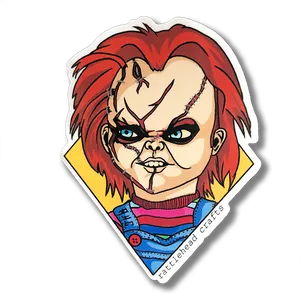 Chucky Sticker Illustration