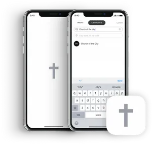 Church App Search Functionality PNG image