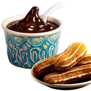 Churros And Toffee Dip PNG 40