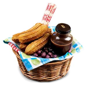 Churros Picnic Basket PNG 06212024