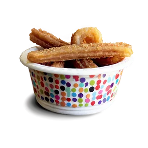 Churros With Caramel Dip Png 06212024 PNG image