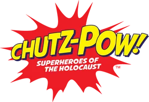 Chutz Pow Superheroes Graphic PNG image