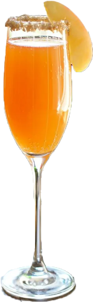 Cider Cocktailin Elegant Glass PNG image