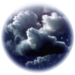 Cielo Dark Night Clouds Png Yoo PNG image