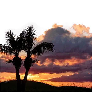 Cielo Sunset Silhouette Png 06252024 PNG image