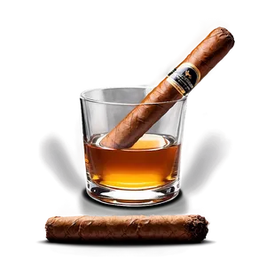 Cigar And Whisky Glass Png Yds PNG image