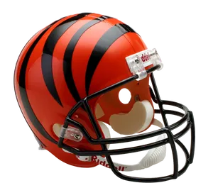 Cincinnati Football Helmet Design PNG image