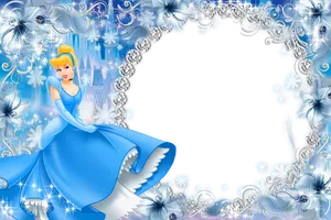 Cinderella Floral Frame
