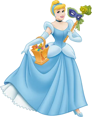 Cinderella Halloween Celebration PNG image