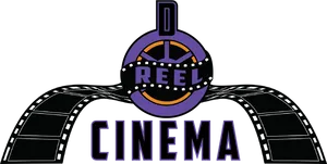 Cinema Reel Logo Graphic PNG image