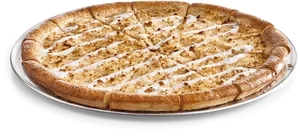 Cinnamon_ Dessert_ Pizza_with_ Icing_ Drizzle PNG image