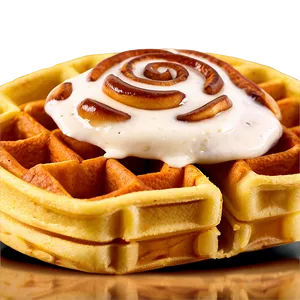 Cinnamon Roll Waffle PNG Oif23 PNG
