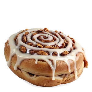 Cinnamon Roll With Walnut Crunch PNG 39
