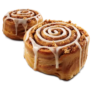 Cinnamon Roll With Walnut Crunch PNG Kur
