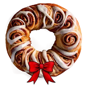 Cinnamon Roll Wreath Decoration PNG Qek PNG