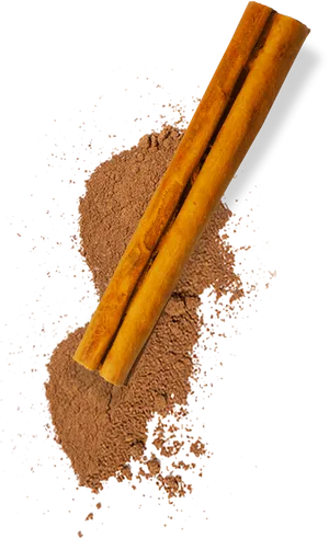 Cinnamon Sticksand Ground Powder PNG image