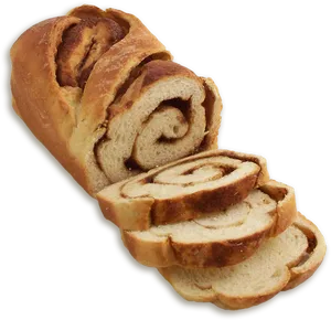 Cinnamon Swirl Bread Slices PNG image