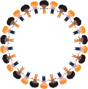 Circleof Cartoon Children