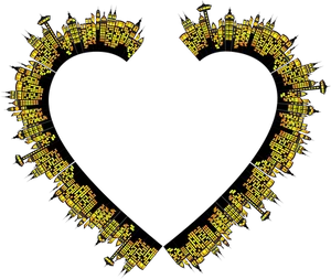 Circuit Board Heart Shaped Design