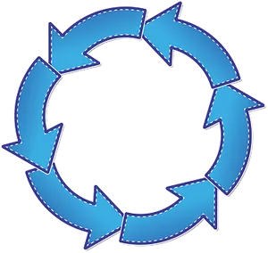 Circular Arrow Flow Graphic