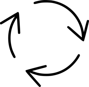 Circular Arrow Graphic PNG image