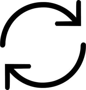 Circular Arrow Icon Black PNG image