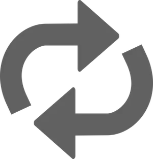 Circular Arrow Icon Black Background