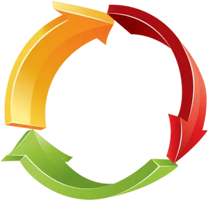 Circular Arrow Infographic Design PNG image