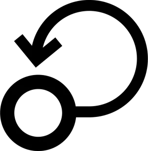 Circular Arrow Loop Icon PNG image