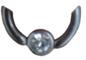 Circular Barbell Piercing Jewelry PNG image