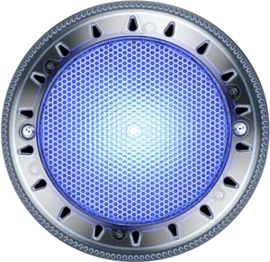 Circular Blue Spa Jet Closeup PNG image