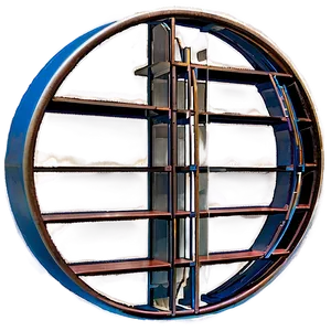 Circular Bookshelf PNG 05242024
