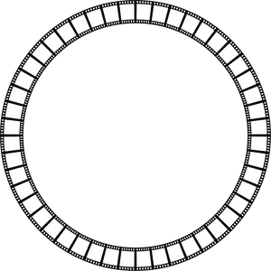 Circular Filmstrip Vector Graphic PNG image