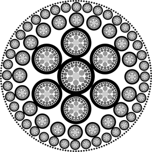 Circular Fractal Pattern PNG image