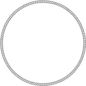 Circular Rope Border Graphic PNG image