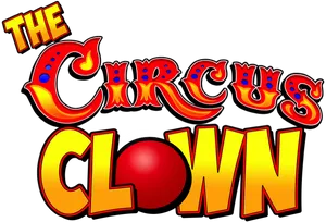 Circus Clown Graphicwith Red Nose PNG