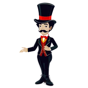 Circus Ringmaster Mustache PNG Bkd33 PNG