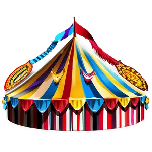 Circus Tent At Sunrise PNG 06132024