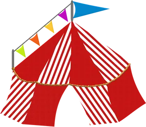 Circus Tent Colorful Bunting PNG image