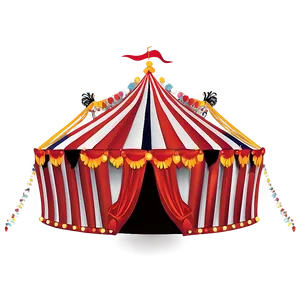 Circus Tent Flyer Background PNG 06132024 PNG