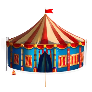 Circus Tent Illustration Png 06132024 PNG image