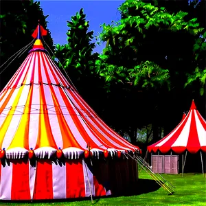 Circus Tent In Forest PNG 06132024