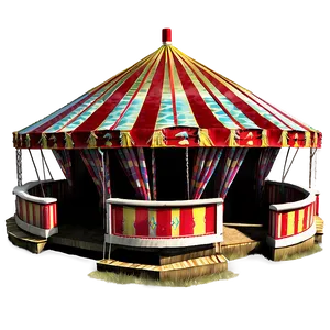 Circus Tent In Sunset PNG 06132024