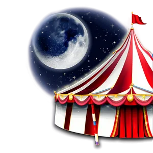 Circus Tent Under Moonlight PNG Xyy35 PNG
